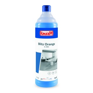 Buzil G482 Blitz Orange 1 litre Nettoyant universel neutre avec agrable odeur dorange